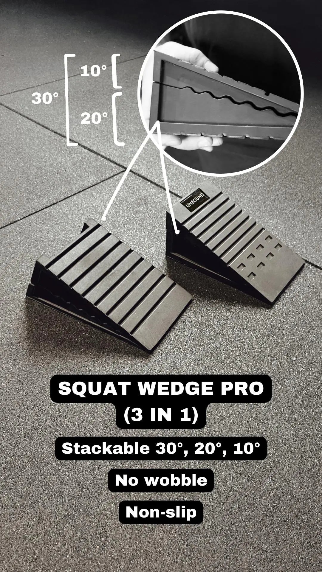 Squat Wedge Pro (Adjustable 10,20 & 30 degrees) - Restock 25th Feb